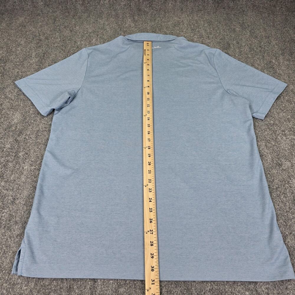 Travis Mathew Shirt Mens XL Blue Polo Pima Cotton Golf Active Casual Performance - Picture 7 of 16